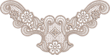 Lace - Old Lace Design FSL Embroidery Motif - 24 by Sue Box