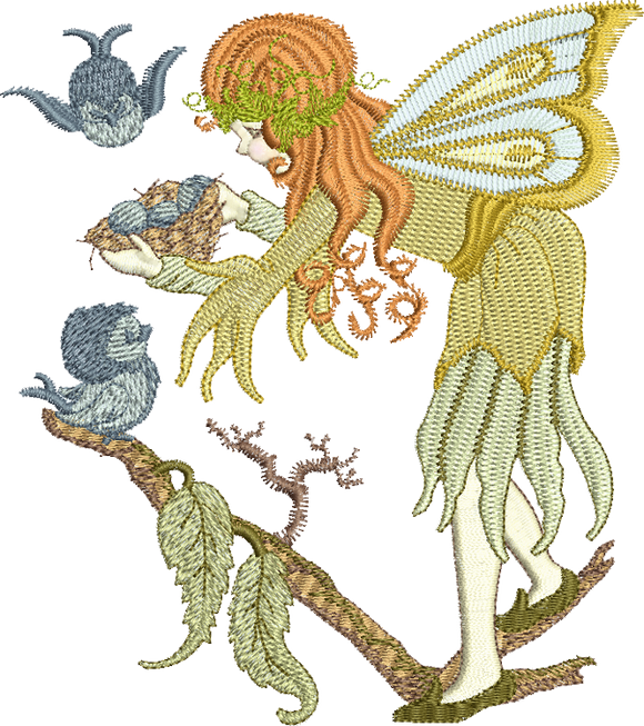 Fairy Pippen Embroidery Motif - 24 by Sue Box