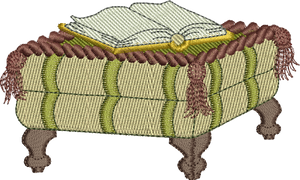 Footstool Embroidery Motif - 25 by Sue Box