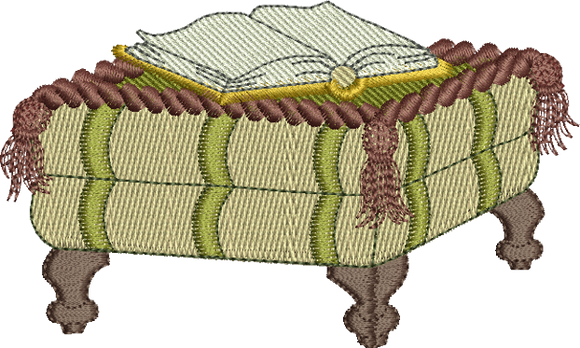 Footstool Embroidery Motif - 25 by Sue Box