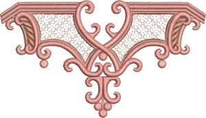 Ornate Shelf Design Embroidery Motif - 25 by Sue Box