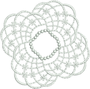Lace Tamah Design Embroidery Motif - 25 by Sue Box
