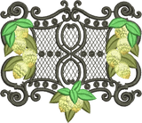 Lemons and Wrought Iron Embroidery Motif - 26 by Sue Box