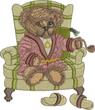 Teddy Bear Lord Oaks Embroidery Motif - 26 by Sue Box