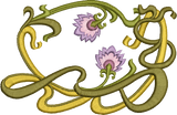 Persian Flower Border Embroidery Design - 26 - by Sue Box