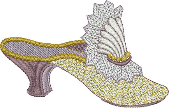 Slipper Embroidery Motif - 26 by Sue Box