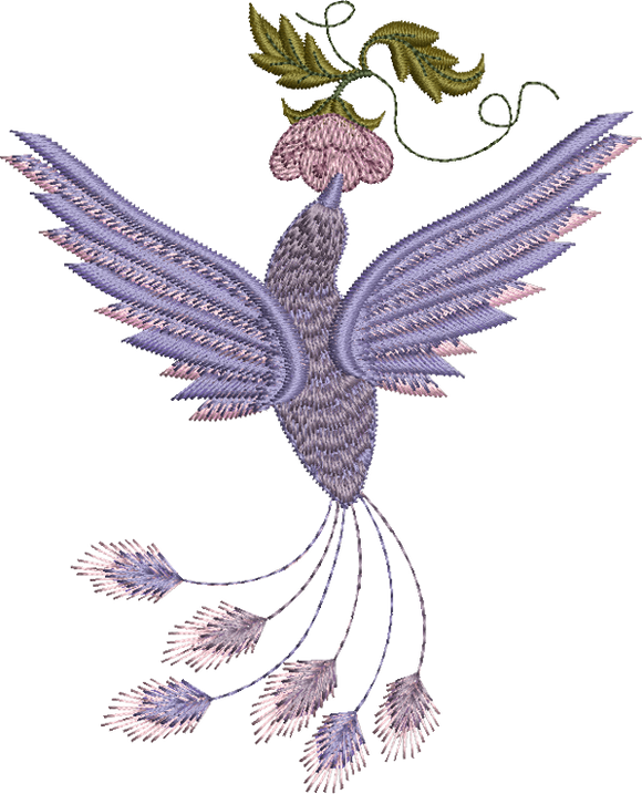 Bird Embroidery Motif - 27 - Golden Classic - by Sue Box