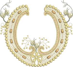 Horseshoe Embroidery Motif - 27 by Sue Box