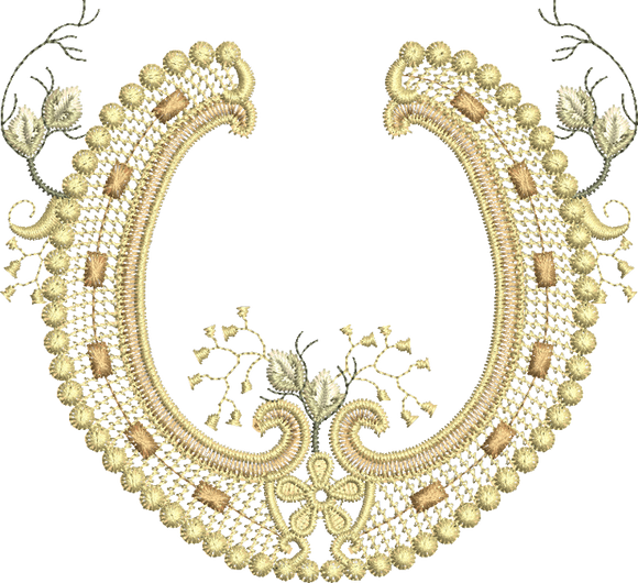 Horseshoe Embroidery Motif - 27 by Sue Box