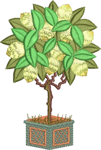 Lemon Tree Embroidery Motif - 27  by Sue Box