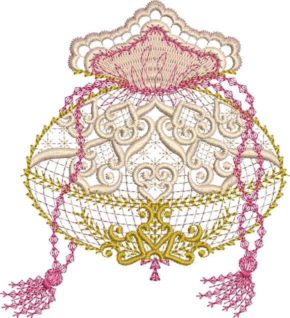 Ladies Elegant Evening Bag Embroidery Motif - 28 - by Sue Box