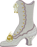 Dress Boot Embroidery Motif - 28 by Sue Box