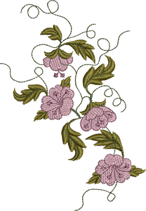 Flower Trails Embroidery Motif - 28 by Sue Box