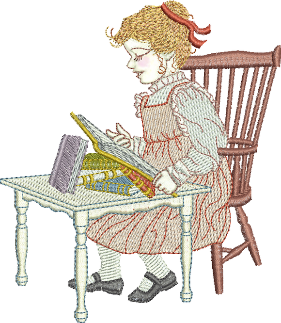 School Teacher Embroidery Motif - 28 by Sue Box