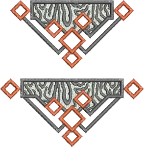 Zebra Borders C & F Embroidery motifs - 28 - Zoo Babies by Sue Box