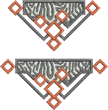 Zebra Borders C & F Embroidery motifs - 28 - Zoo Babies by Sue Box