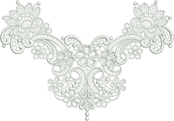 Lace Taj Embroidery Motif - 29 - Classic Lace - by Sue Box