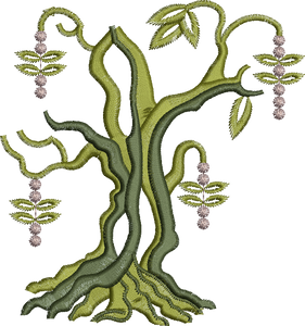 Tree Trunk 5 Embroidery Motif - 29 by Sue Box