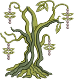 Tree Trunk 5 Embroidery Motif - 29 by Sue Box