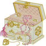 Jewel Box Embroidery Motif - 30 -  A Romantic Era - by Sue Box