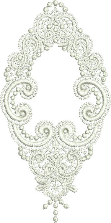 Lace - Krystal Embroidery Motif - 30 by Sue Box