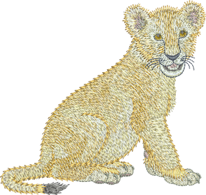 Lion Cub Embroidery Design - 30 - Zoo Babies by Sue Box