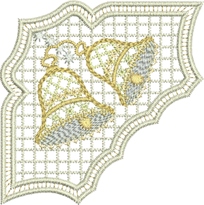 Christmas Serviette Corner Embroidery Motif - 30 by Sue Box