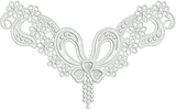 Lace Flower Bow Embroidery Motif - 31 - Classic Lace - by Sue Box