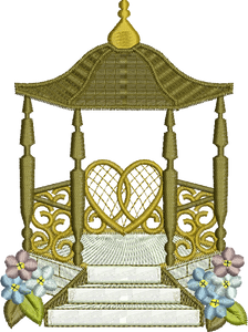 Gazebo Embroidery Motif - 31 by Sue Box