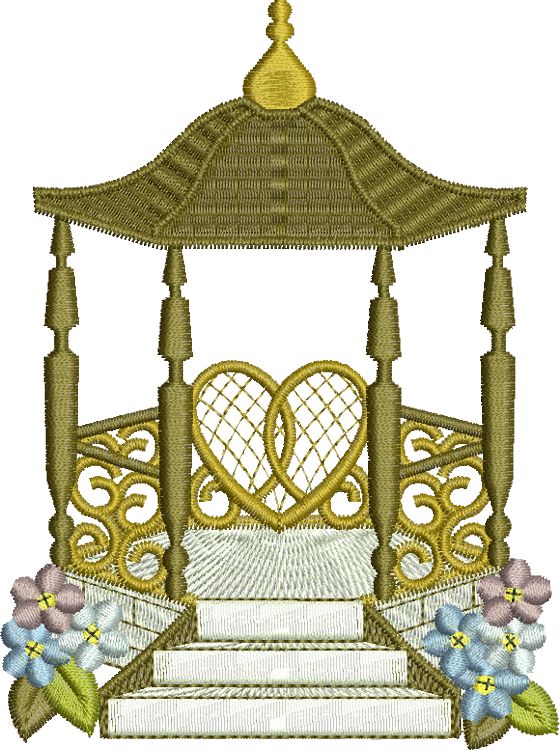 Gazebo Embroidery Motif - 31 by Sue Box