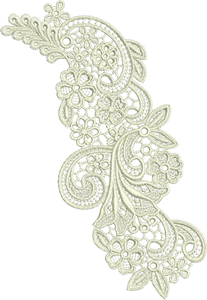Lace - Peridot Embroidery Motif - 31 by Sue Box