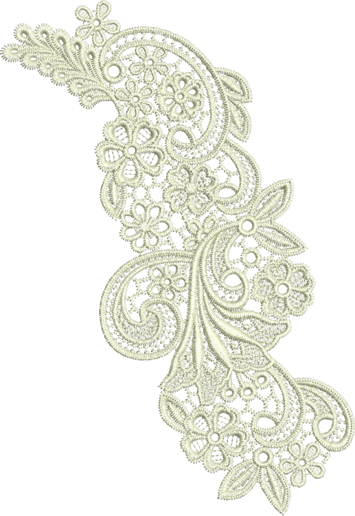 Lace - Peridot Embroidery Motif - 31 by Sue Box