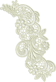 Lace - Peridot Embroidery Motif - 31 by Sue Box