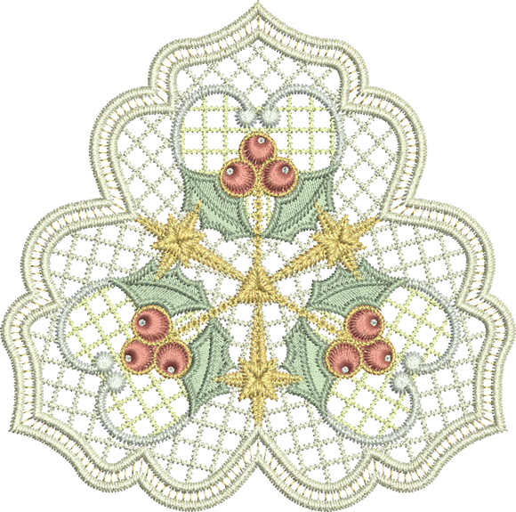 Christmas Design Embroidery Motif - 32 by Sue Box
