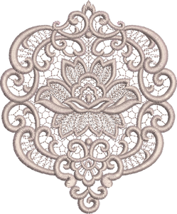 Fleur Motif - Flower Embroidery Design - 36 by Sue Box