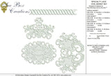 Lace Oval Basket Set FSL Embroidery motif - 05 by Sue Box