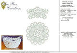 Lace Small Bowl Set FSL Embroidery Motif - 06 by Sue Box