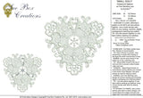 Lace Small Doily - FSL Embroidery Motif - 13 by Sue Box