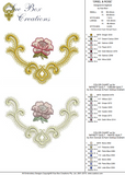 Oriel and Rose Embroidery Motif - 20 -  A Romantic Era - by Sue Box