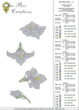 Art Nouveau Flowers Machine Embroidery Motif - 11 - by Sue Box
