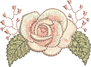 Rose Embroidery Motif - by Sue Box