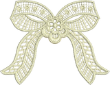 Lace - Adah Bow Lace Embroidery design by Sue Box