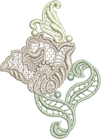 Lace - Antique Lace Embroidery Motif by Sue Box