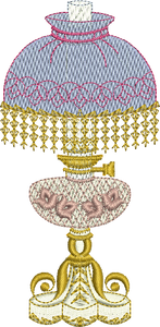 Antique Lamp Embroidery design by Sue Box
