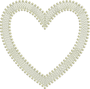 Art Nouveau Heart Machine Embroidery Motif - 13 - by Sue Box