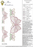 Cutwork Butterfly and Flower Border Embroidery Motif - 06 by Sue Box