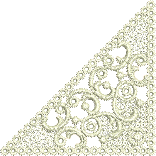 Lace - Border Insert Embroidery Motif by Sue Box