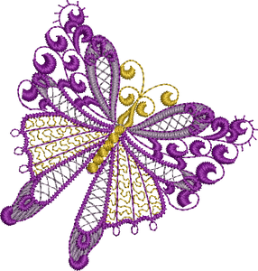 Butterfly Embroidery Design by Sue Box