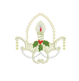 Christmas Light design Embroidery Motif - by Sue Box