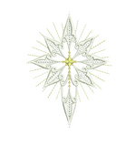 Christmas Star of Bethlehem Embroidery Motif by Sue Box